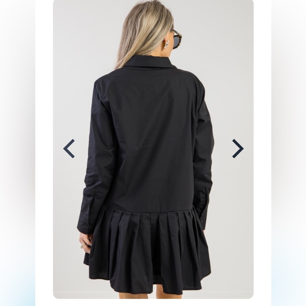 Callie Shirt Dress, Black by Lumiere from The Blue Door Boutique NWT size Medium
